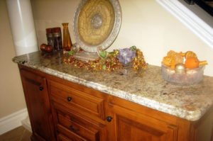 Granite Furniture Top with Ogee Bullnose Edge