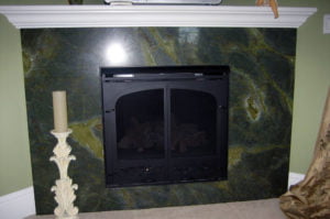 Green Granite Fireplace Surround