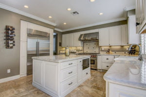 Taj Mahal Quartzite Island with 2 1/2" Ogee Bullnose Edge
