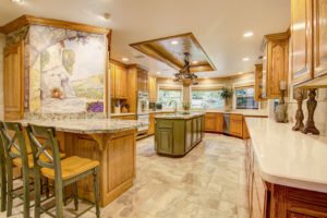 Safari Green Granite & Fairbourne Cambria Quartz Kitchen