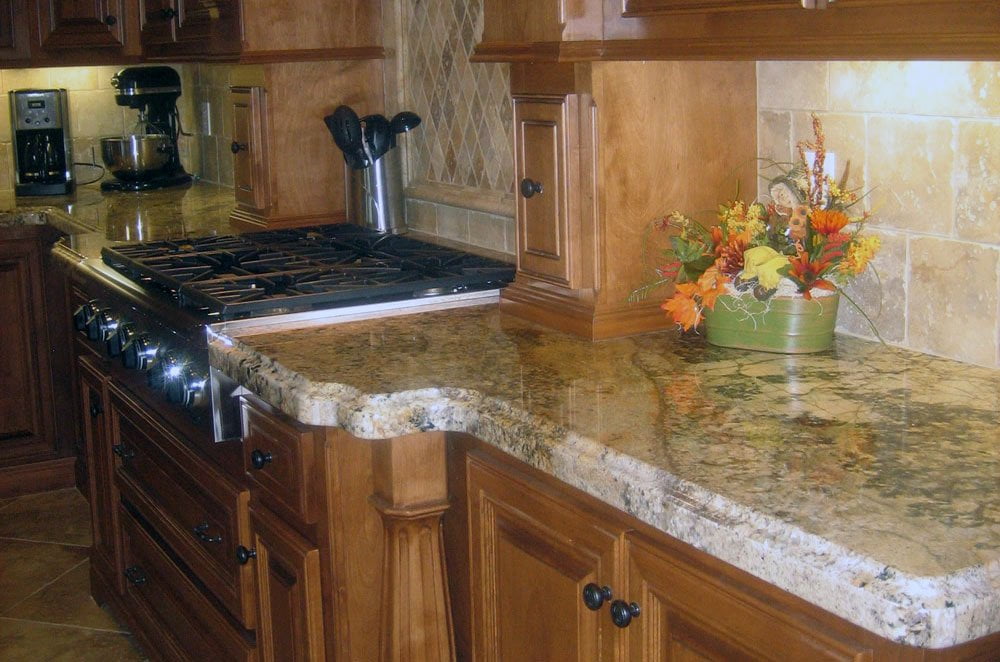 Granite Kitchen Perimeter with Ogee Eased Edge