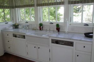 3cm Marble Kitchen with Apron Sink