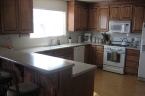 Quartz Kitchen with Full Bullnose Edge