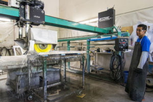 Stone Slab Cutting Process