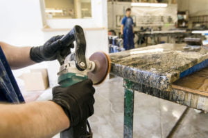 Stone Countertop Hand Detail Polishing