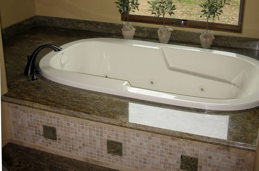 Granite Top Mount Tub with Ogee Bullnose Edge