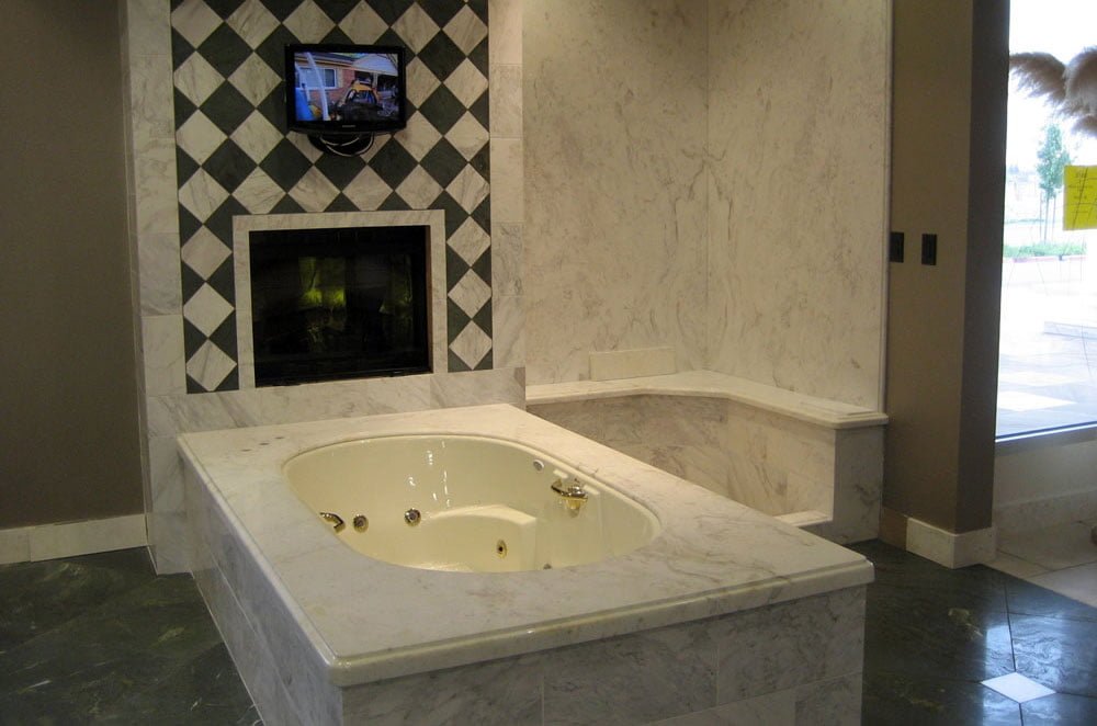 Marble Undermount Tub and Shower
