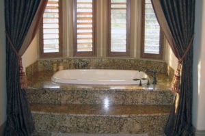 Granite Top Mount Tub and Step