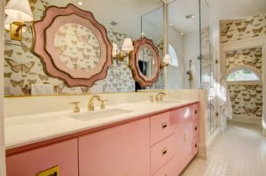 Bathroom - Pure White Ceasarstone Quartz Double Vanity with Bevel Edge Countertop