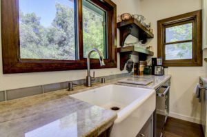 Taj Mahal Quartzite Countertop with Apron Sink