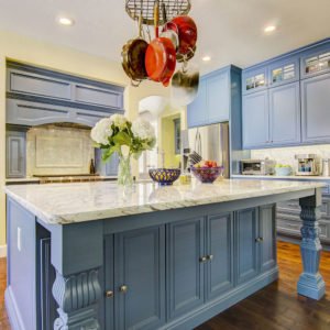 3cm Carrera Marble Kitchen