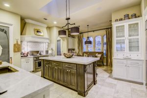 Taj Mahal Quartzite Island with Double Eased Edge