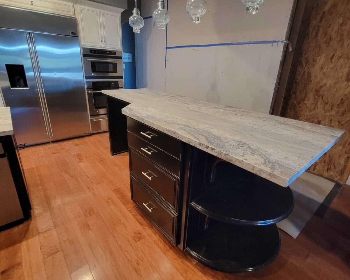 granite satin finish countertop