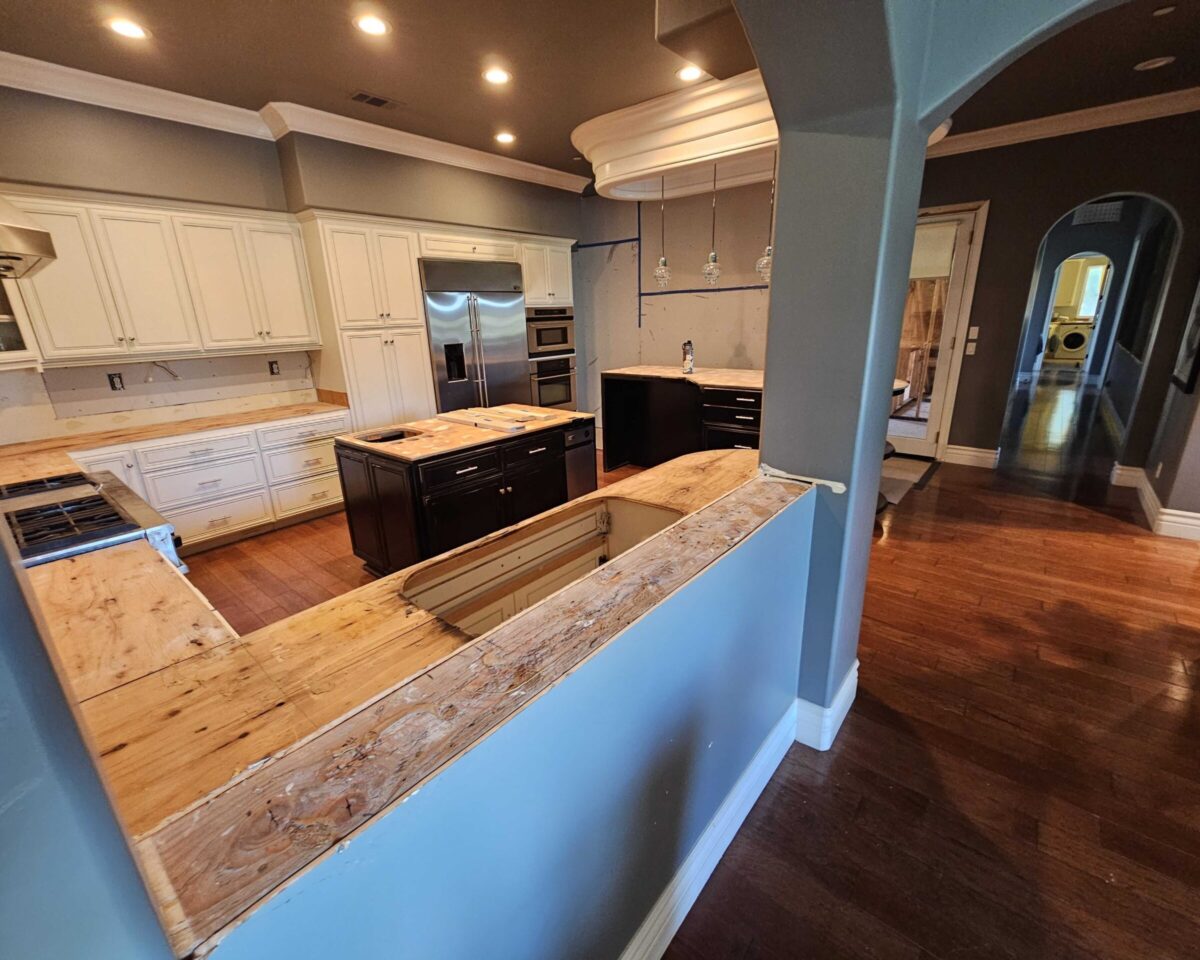 white granite satin finish